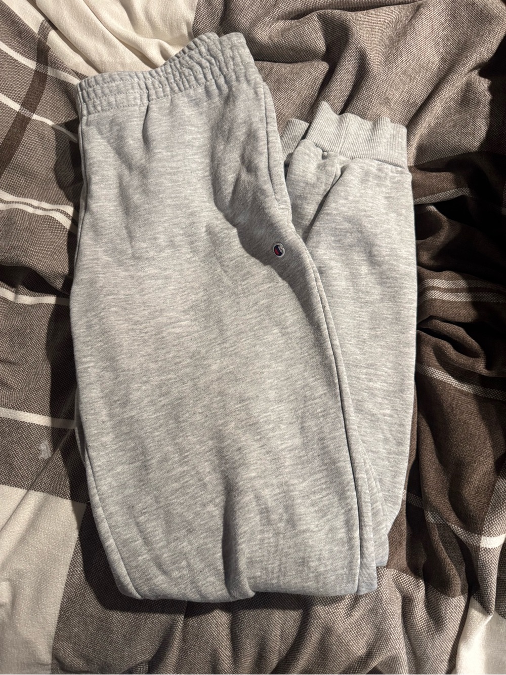 Champion Light Gray Kids Jogger Sweatpants